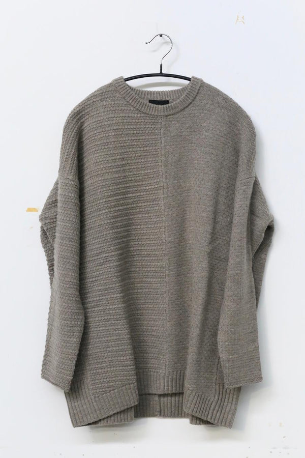 DEVOA sweater KTS-MLP mochi ash